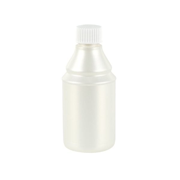 White Shiny Plastic Bottle - 300 ml (6 pcs)
