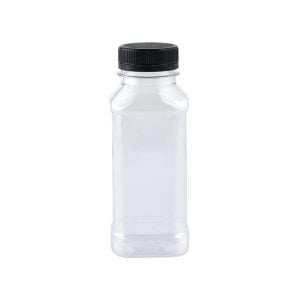 Square Plastic Bottles - 250 ml (12 pcs)