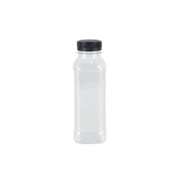 Plastic Square Bottles - 330 ml (12 pcs)