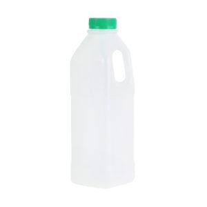 1 Litre Plastic Bottle With Handle - Green Cap (6 pcs)