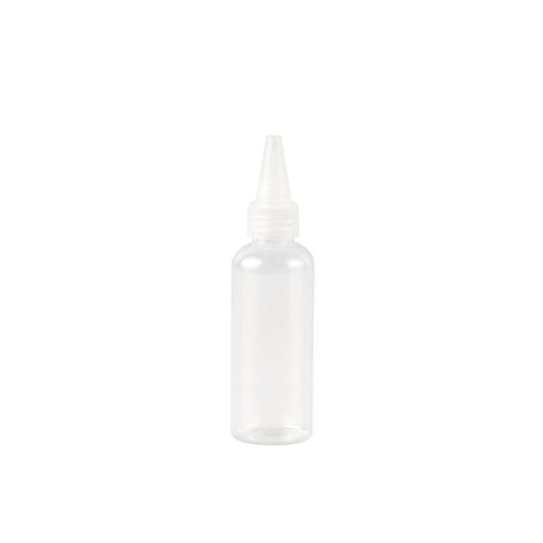 Plastic Squeeze Bottle With Clear Head - 100 ml (6 pcs)