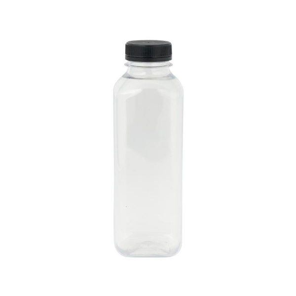 Plastic Square Bottle - 500 ml (6 pcs)