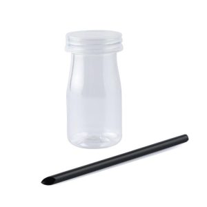 Plastic Bottle With Straws - 100 ml (12 pcs)