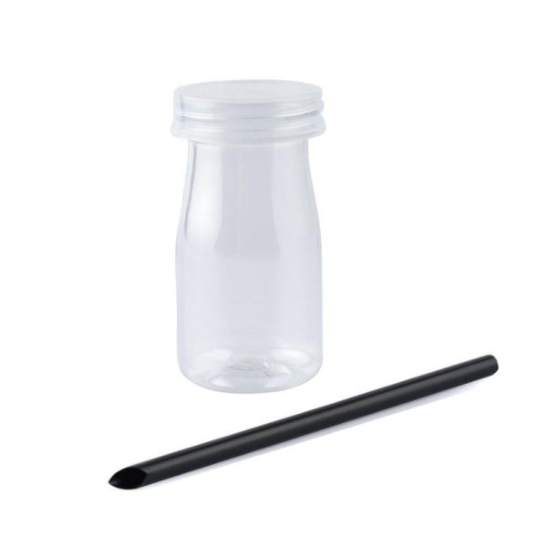 Plastic Bottle With Straws - 100 ml (12 pcs)