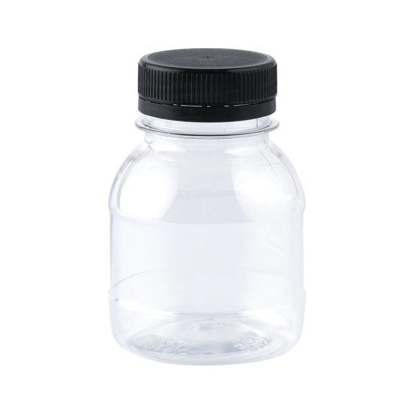 Round Wide Clear Bottle - 120 ml (12 pcs)