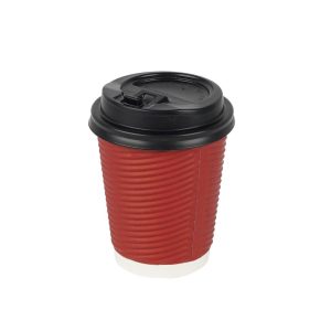 Red Paper Ripple Cup - 8oz (20 pcs)