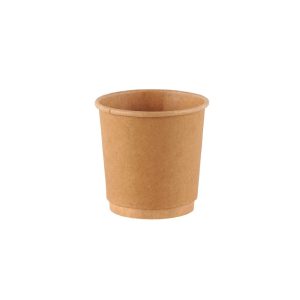 Espresso Kraft Cups - 4 oz (Double Wall) (25 pcs)