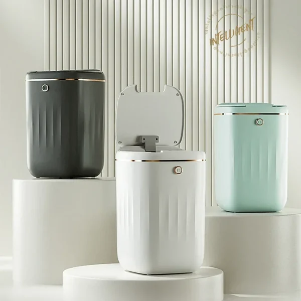 20/22/24L Smart Trash Can Induction Trash Can Large Capacity Kitchen Bathroom Trash Can Waste Bins Automatic Sensor Dustbin 2