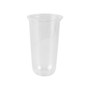 Clear Plastic U Cup - 24 oz (50 pcs)