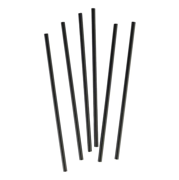 Slim Short Drinking Straws - 3mm x 15cm (100 pcs)