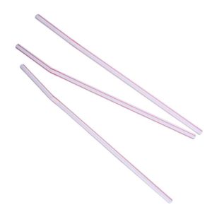 Bendy Straws Red and White Stripe - 6 mm (100 pcs)