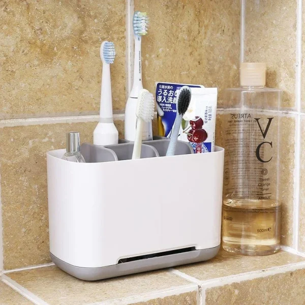 Plastic Electric Toothbrush Toothpaste Holder Detachable Bathroom Toothpaste Holder Storage Rack Bathroom Accessories 2