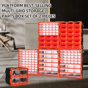 AIRAJ 18/39/60 drawers Mini Storage Box Stackable Tool Storage Bin Screw Parts Crafts Sewing Thread Jewelry Storage Organizer 1