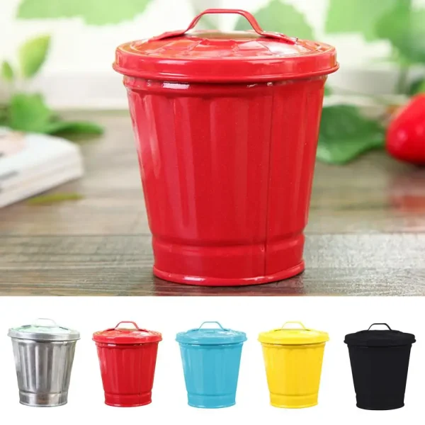 Trash Can Garbage Truck Cans Curbside Vehicle Garbage Separation Bin Toys Storage Box Home Desk Dustbin 4