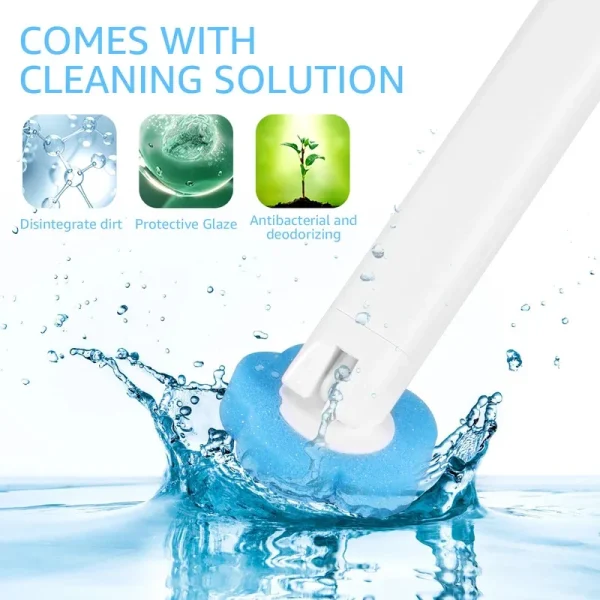 Disposable Toilet Brush Long Handle Wall-mounted Wc Cleaning Tool Kit with Replaceable Brush Head Bathroom Accessories 2