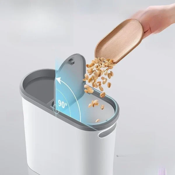 Bathroom crevice pressing garbage bin household with lid 2025 new living room toilet storage large capacity paper basket 2