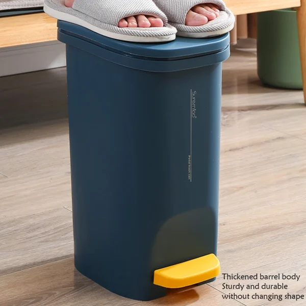 Trash Can Foot Pedal Garbage Cans Bin Dustbin Storage Buckets with Cover Plastic for Home Bathroom Cleaning Tools 3