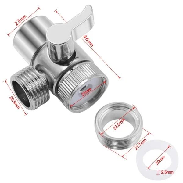 Kitchen Switch Faucet Adapter Sink Water Tap Splitter Diverter Valve Shower Toilet Bidet Tap Connector Bathroom Accessories 2