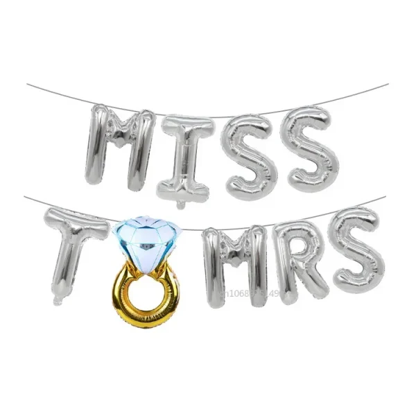 16Inch Bride To Be Balloon Wedding Decorations Rose Gold Silver Bride Letters Foil Ballon Bridal Shower Bachelor Party Supplies 2