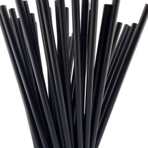 Thin Black Straws 5mm (100 pcs)
