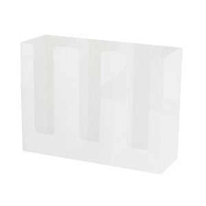 3 Compartments Frosted Acrylic Cups Organizer (1 pcs)
