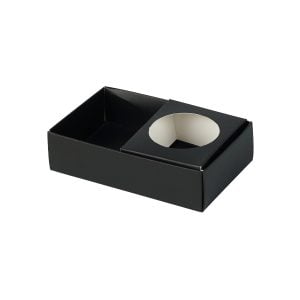 Snack and Cup Tray Black - 4 oz (3 pcs)