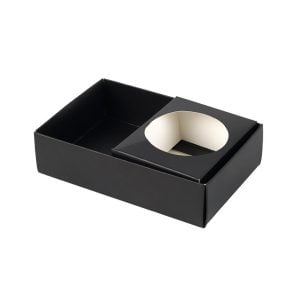 Snack and Cup Tray Black - 8 oz (3 pcs)