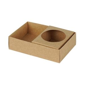 Snack and Cup Tray Kraft - 8 oz (3 pcs)