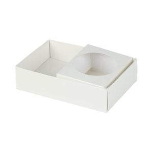 Snack and Cup Tray White - 8 oz (3 pcs)