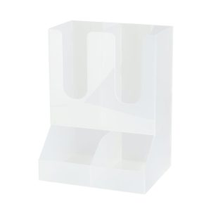 Frosted Acrylic Cups Organizer - 4 compartments (1 pcs)