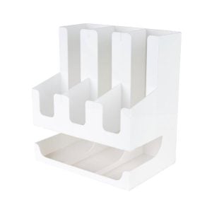 White Acrylic Cups Holder (1 pcs)