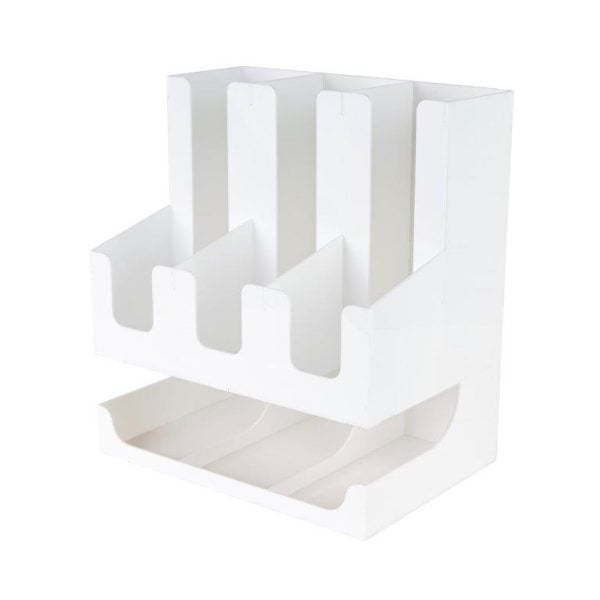 White Acrylic Cups Holder (1 pcs)
