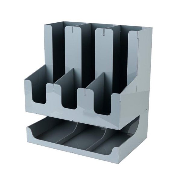 Grey Acrylic Cups Holder (1 pcs)