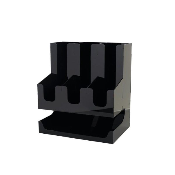 Black Acrylic Cups Holder (1 pcs)