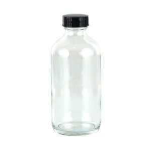 Glass Bottle with Black Lid - 250 ml (1 pcs)