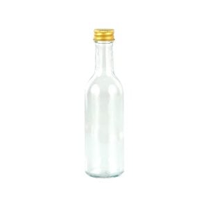 Glass Oil Bottle with Golden Lid - 100 ml (1 pcs)