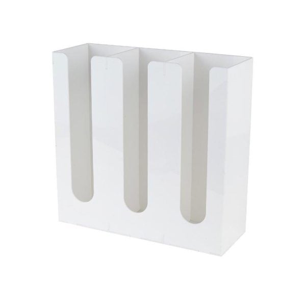 White Acrylic Cups Holder (1 pcs)