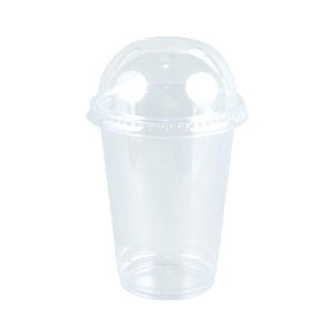 Clear Plastic Cup With Dome Lid - 12oz (50 pcs )