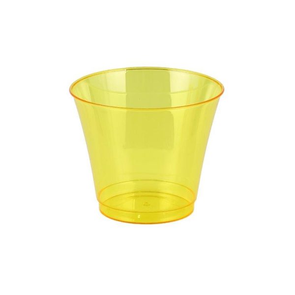 Taper Plastic Cup Yellow - 5oz (25 pcs)