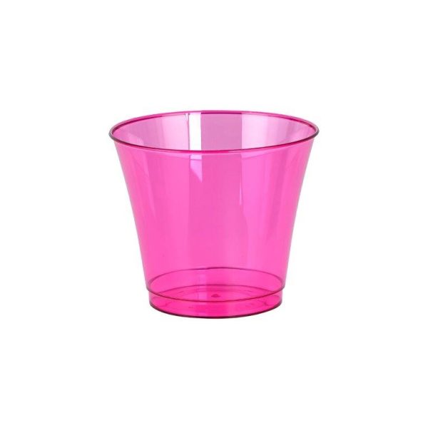 Taper Plastic Cup Pink - 5oz (25 pcs)