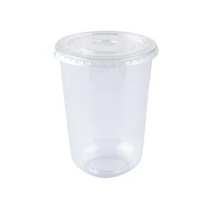 Clear Flat Lid U Cup 16 oz (50 pcs)