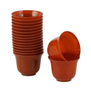 Plastic Finjan - Brown (50 pcs)