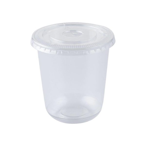 Clear Flat Lid U Cup - 12 oz (50 pcs)