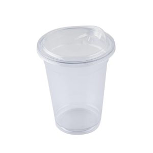 Clear Flat Lid (Bux) Cup - 16 oz (50 pcs)