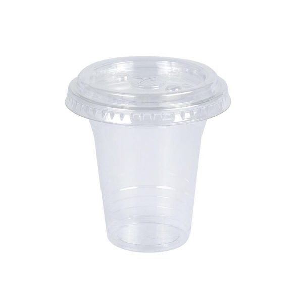 Clear Flat Lid Cups 8 oz (50 pcs)