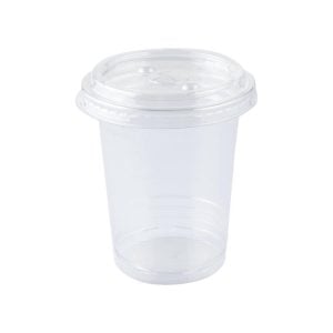 Clear Flat Lid Cup 12 oz (50 pcs)