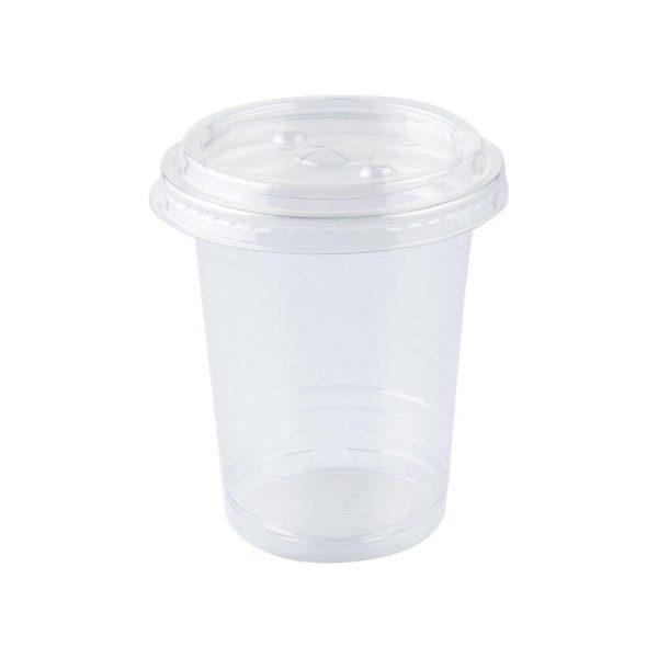 Clear Flat Lid Cup 12 oz (50 pcs)