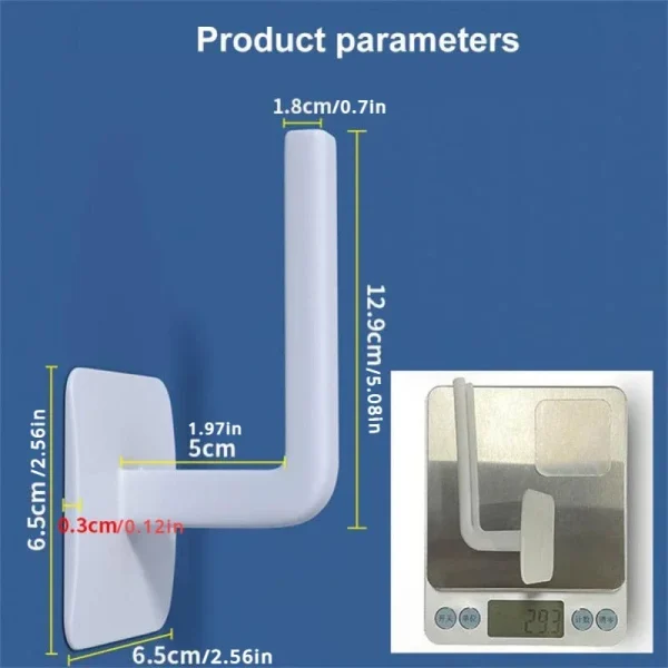 Paper Towel Holder Kitchen Wall Hook Toilet Paper Holder Bathroom StorageToilet Paper Stand Toilet Accessories Bathroom Shelves 6