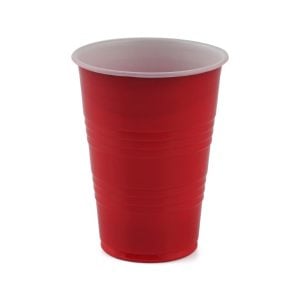 Red plastic cup 10 oz by SOLO (20 pcs)