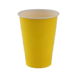 Yellow Plastic Cup By Solo - 10 oz (20 pcs)